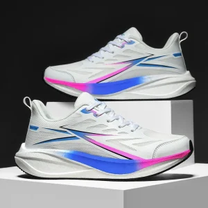 Custom Made Men’s Flying Mesh Surface Running Shoes with Genuine Carbon Plate Fashionable Sports Shoes for Summer
