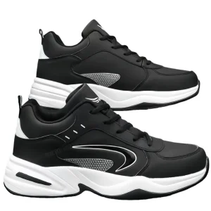 Custom Men’s Breathable Mesh Lightweight Running Shoes Black Design Summer Lace-Up PVC Insole Soft EVA Midsole Low MOQ