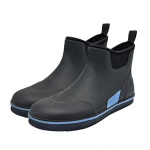Custom Men’s Cow Brown Mid-calf Rain Boots Rubber Shoes Outdoor Wading Fishing Boots Non-slip Wear-resistant