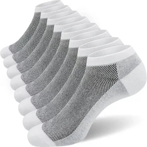 Custom Men’s Summer Breathable Mesh Athletic Socks Multi Sport Anti Slip No Show High Crew Casual Winter Solid
