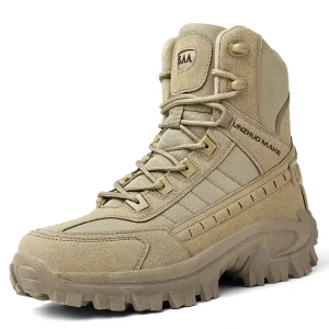 Custom Men’s Training Hiking Boots Suede Anti Slip New Style Sizes 39-46 Height Increasing