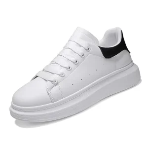 Custom Men’s Waterproof Fly Woven Platform Sneakers Breathable Mesh Lace Upper Stylish Sport Canvas Shoes