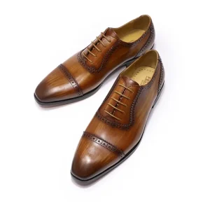 Custom Official Formal Shoes Business Genuine Leather Dress Shoes & Oxfords Luxury Custom Party Men’s Dress Oxford Shoes
