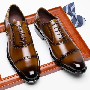 Custom Real Leather Office Formal Shoes Wedding Business Leather Shoes for Men