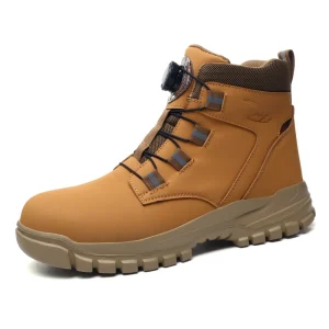 Customised Men’s Work Shoes Waterproof Wear Resistant Steel Toe Puncture Resistant Safety Shoes
