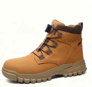 Customised Men’s Work Shoes Waterproof Wear-Resistant Steel Toe Puncture Resistant Safety Shoes