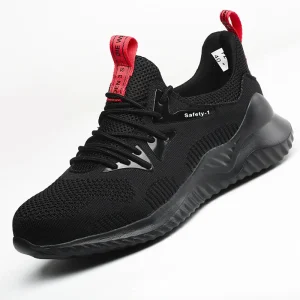 Customizable Men’s Breathable Industrial Steel Toe Safety Boot Anti-smash Anti-puncture Construction Shoes Summer Autumn