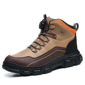 Customizable Men’s Safety Shoes Standard Steel Toe Protective Anti-puncture Lightweight Comfortable Fashionable Work Shoes