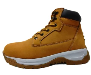 Customize Mens Chukka Middle Cut Safety Shoe Steel Toe Cow Leather Men’s EH Construction Protective Security Work Shoes