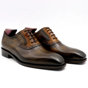 Customized High Quality Handmade Men’s Oxford Business Leather Shoes Luxury Comfort Closed Toe Lace-Up