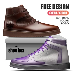 Customized High Top Basketball Shoes Personalized Logo Men’s Fashionable Sports Shoes