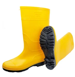 Customized Logo Rubber Boot Knee High Outdoor Waterproof Men’s PVC Rain Boots