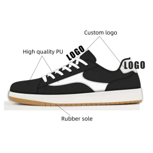 Customized Logo Skateboarding Shoes Hard-wearing Rubber and PU Classic Sports Casual Shoes Men’s Sneaker