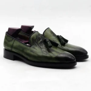 Customized Men’s Breathable Slip On Wedding Shoes Goodyear Welted Loafers for Spring Summer Autumn