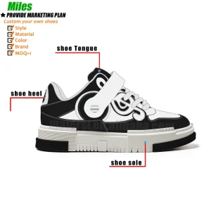 Customized Street Culture Low top Skate Shoes Design New Style Men’s Customize Shoes High Quality Leather Platform Casual Shoes