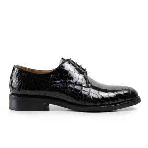 DRACONIS Luxury Crocodile Pattern Men Derby Shoes Genuine Leather Business Dress Shoes Premium Formal Arabic Footwear