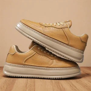 Daily Sporty Lace Up Walking Shoes for Men Lightweight PU Upper Soft Cotton Lining Autumn Casual Shoes
