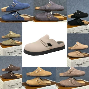 Designer Top-quality Cloth Upper Half-slip-on Closed-toe Shoes Mule Shoes Men’s Women’s Sandals Customizable Logo
