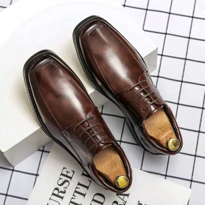 Dress Shoes Casual Leather Shoes for Men British New Style Mens Business Formal Wear One Foot Tassel Round Toe Mens Shoes