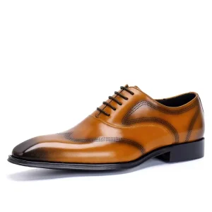 Dress Shoes Oxfords Chelsea Boot Leather for Men Wedding Shoes Mens Boots Men’s Brogue Shoes