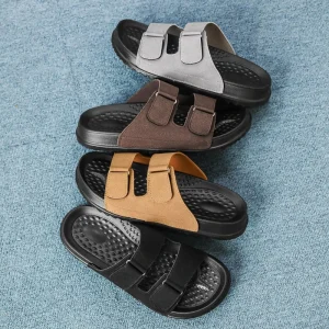 Elegance Sandals for Men Summer Relax Lightweight High Resilience EVA Unisex Outdoor Indoor Sandals Round Open Toe Style Sandals