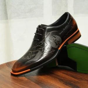 Elegant Classic Derby Dress Shoes Handcrafted Leather Men’s Formal Office Shoes Waterproof and Comfortable for Suits