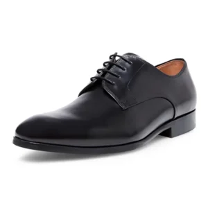 Elegant Formal Derby Shoes for Men Business Lace up Breathable Anti Slip Spring Shoes Rubber Outsole Pigskin Lining Pointed Toe