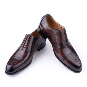 Elegant Luxury Genuine Leather Men’s Dress Shoes for Office Wedding & Parties