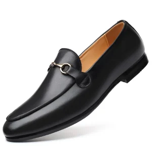 Elegant Style British Customized Men’s PU Leather Dress Shoes