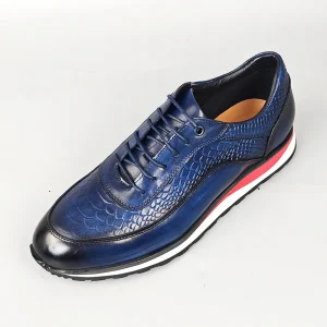 European Station Men’s High End Genuine Leather Lace Up Waterproof Classic Oxford Solid British Style Casual Shoes