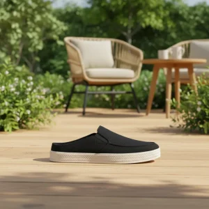 Factory Direct Bulk Men’s Backless Mesh Slip On Shoes Breathable Comfortable Lightweight Non Slip Casual Daily Shoes