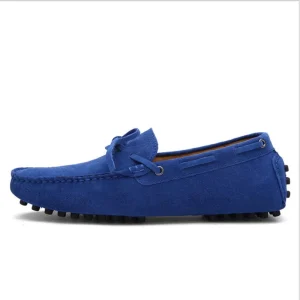 Factory Direct Custom Summer Casual Fashion Moccasin Comfortable Soft Sole for Lazy Person Man Suede Shoes