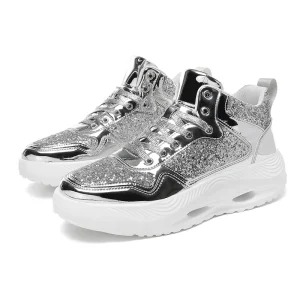 Factory Direct Sales Cool Trendy Style Men’s Thick soled Mid top Sports Shoes Mesh Breathable Outdoor Casual Shoes