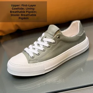 Factory Direct Supply of Genuine Leather Men’s Trendy Casual Shoes Dropshipping Available