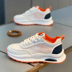 Factory Direct Women’s Casual Sneakers Loafers Summer Autumn Cushioned Sneakers Lace Up Closure Solid Color Fashion Trend Mesh