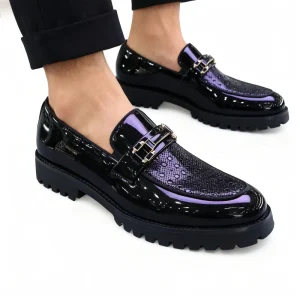Factory Lightweight PU Upper Slip On Casual Anti slip Men’s Office & Career Dress Shoes