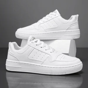 Factory Men’s Casual Athletic Breathable Rubber Sole Anti Slip Mesh PU Upper Fashion Walking Style Shoes