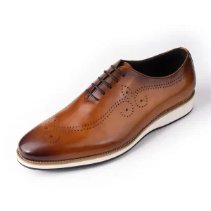 Factory Men’s Oxford Casual Shoes New Styles Genuine Leather Pointed Toe Breathable High Quality Autumn/Winter Season