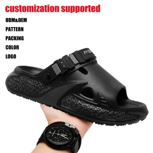 Factory Non slip Men’s Summer Casual Slip On Waterproof EVA Slides Urban Lifestyle Sandals Sea Freight Bulk Price