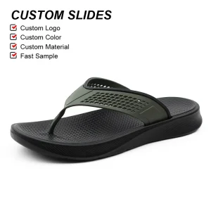 Factory Order Men’s Slides Sandals Breathable Soft Flip Flops Indoor Outdoor Beach Pool Sandals