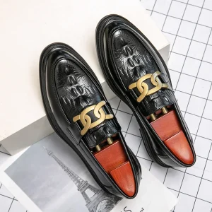 Factory Outlet Luxury Style High Quality Men’s Dress Shoes Oxford Leather Men’s Slip on Office Shoes
