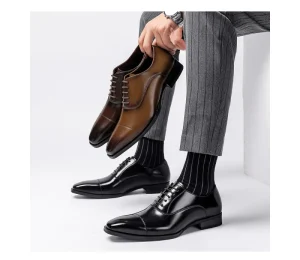 Factory Price Office Oxford Classic Italian Shoes Men Genuine Leather Wedding Formal Shoes Custom Luxury Men’s Dress Shoes