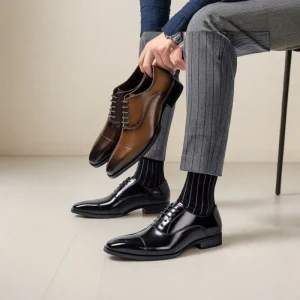 Factory Price Office Oxford Classic Italian Shoes Men Genuine Leather Wedding Formal Shoes Custom Luxury Men’s Dress Shoes
