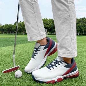 Factory Professional Waterproof Lightweight Men Golf Shoes Comfortable Spike Outdoor Sport Sneakers Golf Shoes