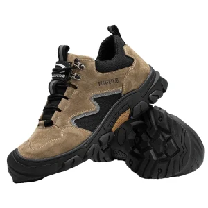 Factory Supplier Leather Safety Shoe Steel Toe Men’s Safety Shoes Rubber Bottom Welding Protective Work Shoes for Man