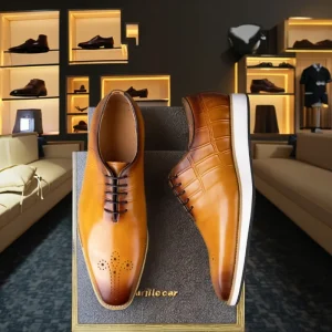 Factory Wholesales Men’s Genuine Leather Business Loafers Slip On Solid Summer Casual Formal Shoes for Wedding Office Party