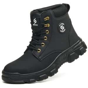 Factory direct Work Boots Waterproof Lightweight with Metal Steel Caps Men’s Safety Shoes