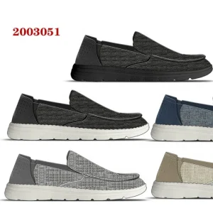Fashion Breathable Denim Non Slip Retro Loafers Walking Style Men’s Casual Boat Shoes Summer Winter
