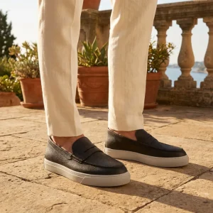 Fashion Casual Comfortable Breathable Cow Leather Soft Coffee Genuine Leather Classic Driving Walking Loafer Men’s Shoes