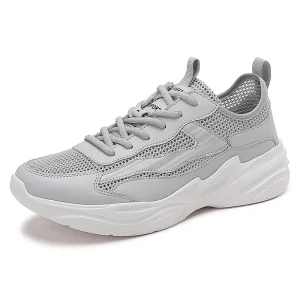 Fashion Lace-up Outdoor Walking Shoes Breathable Lightweight Plus Size Men’s Summer Sports Shoes